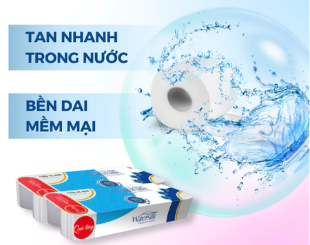 Giấy vệ sinh Watersilk / Toilet tissue Watersilk