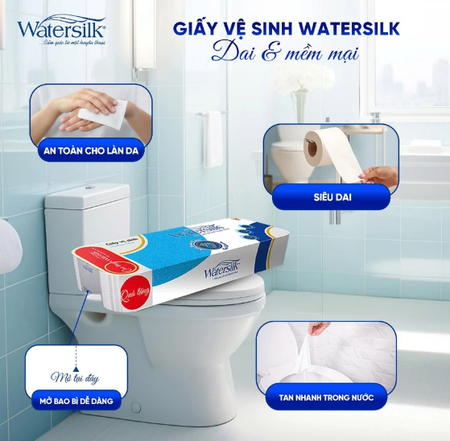 Giấy vệ sinh Watersilk / Toilet tissue Watersilk