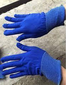 Găng tay mút (đen, xanh, tím), 12 đôi/ lố - 160 lố/ bao