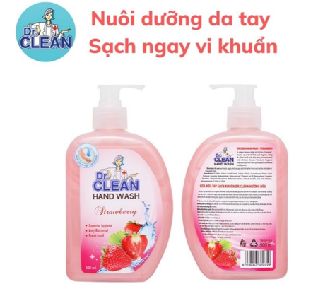 Nước rửa tay Dr Clean 500ml / Water clearn 500ml Dr clean