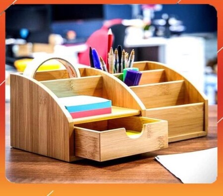 Khay bút gỗ / Wood pen tray