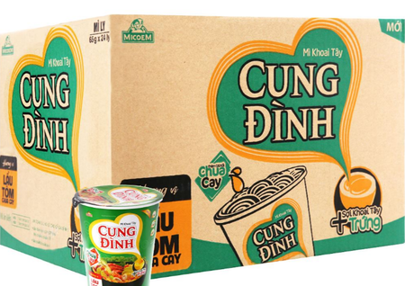 1 Thùng Mỳ tôm chua cay Cung Đình / Cung Dinh spicy and sour shrimp noodles