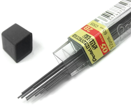 Ruột chì kim Uni 2B / Uni mechanical pencil lead 2B