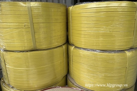 Dây đai PP vàng dày 1mm bản rộng 12mm